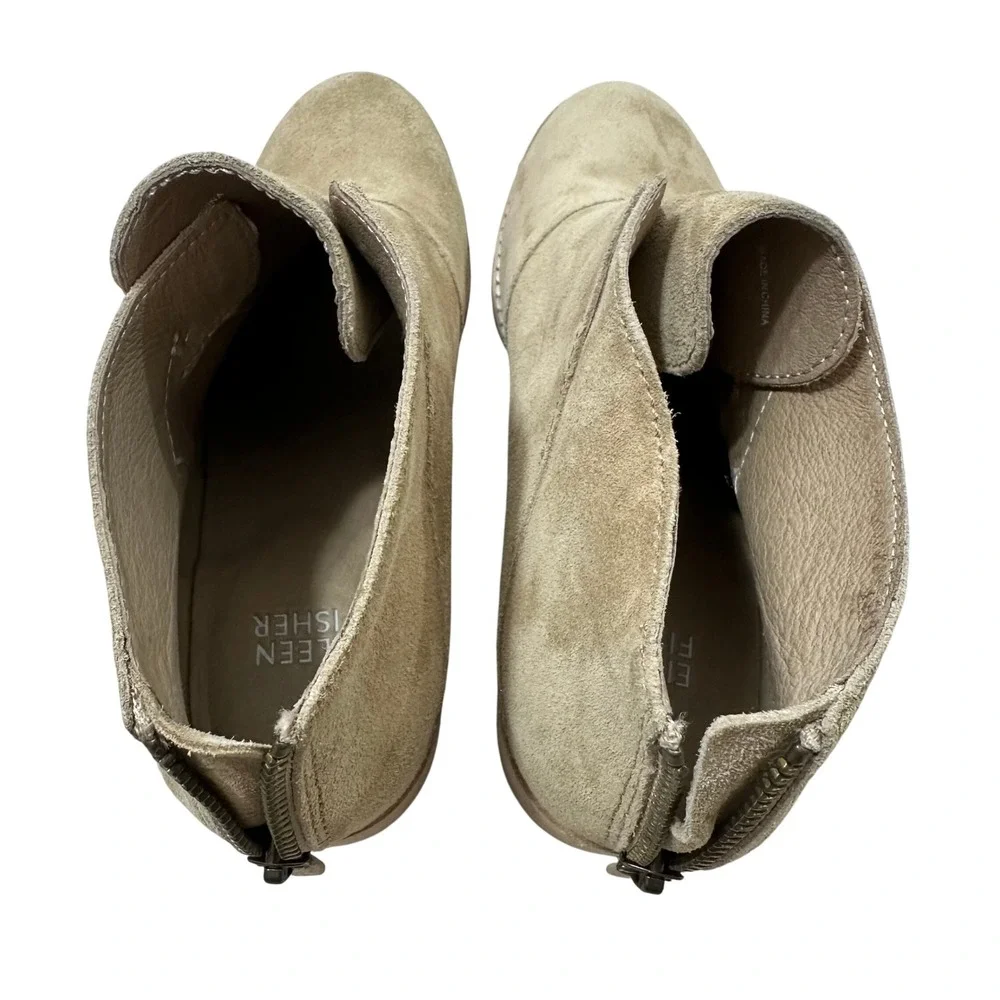 Eileen Fisher suede ankle